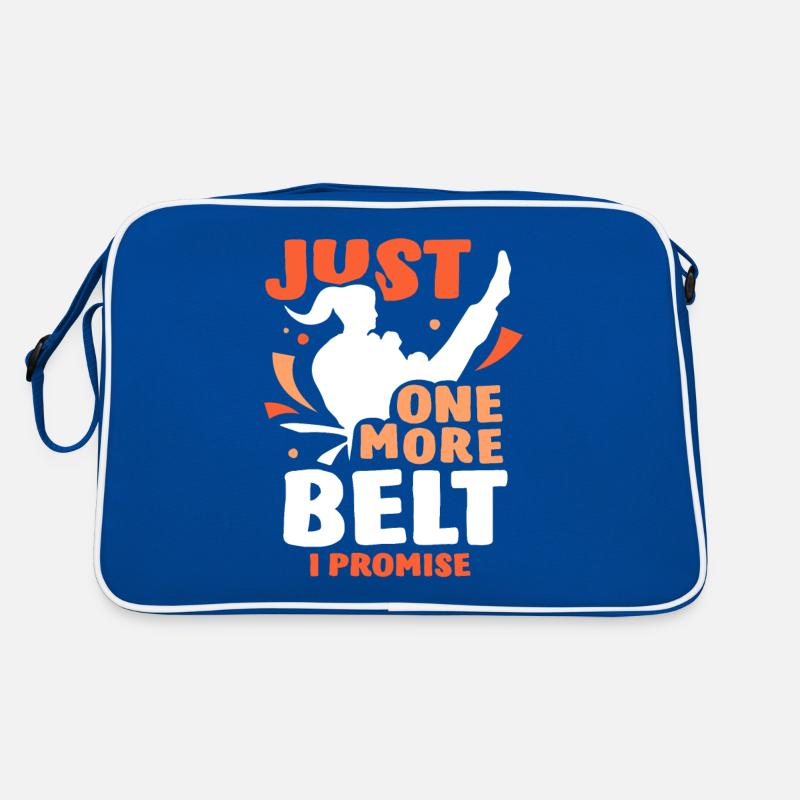 Nur Noch Ein Gürtel Versprochen Schwarzgurt Gur Retro Tasche