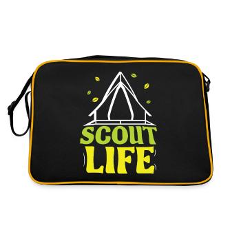 Scouts Camp de vie Scoutisme familial - Sac Retro - noir/or - Dos