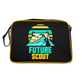 Future Scout Trouver un camp familial scout - Sac Retro - noir/or - Dos