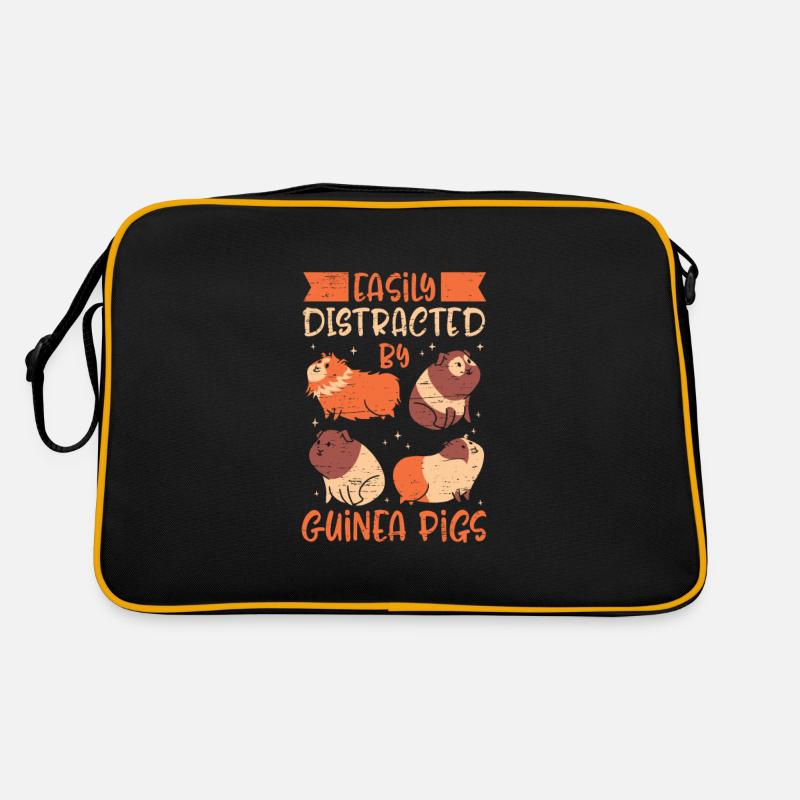 Facilement distrait par les cochons d’Inde Sac Retro