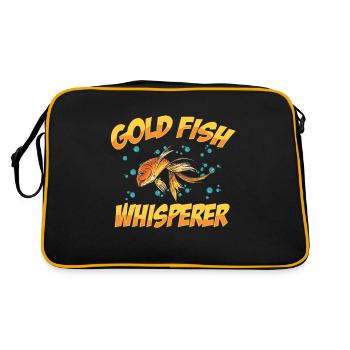 Poisson rouge Carpe Carpe Japon Aquarium - Sac Retro - noir/or - Dos