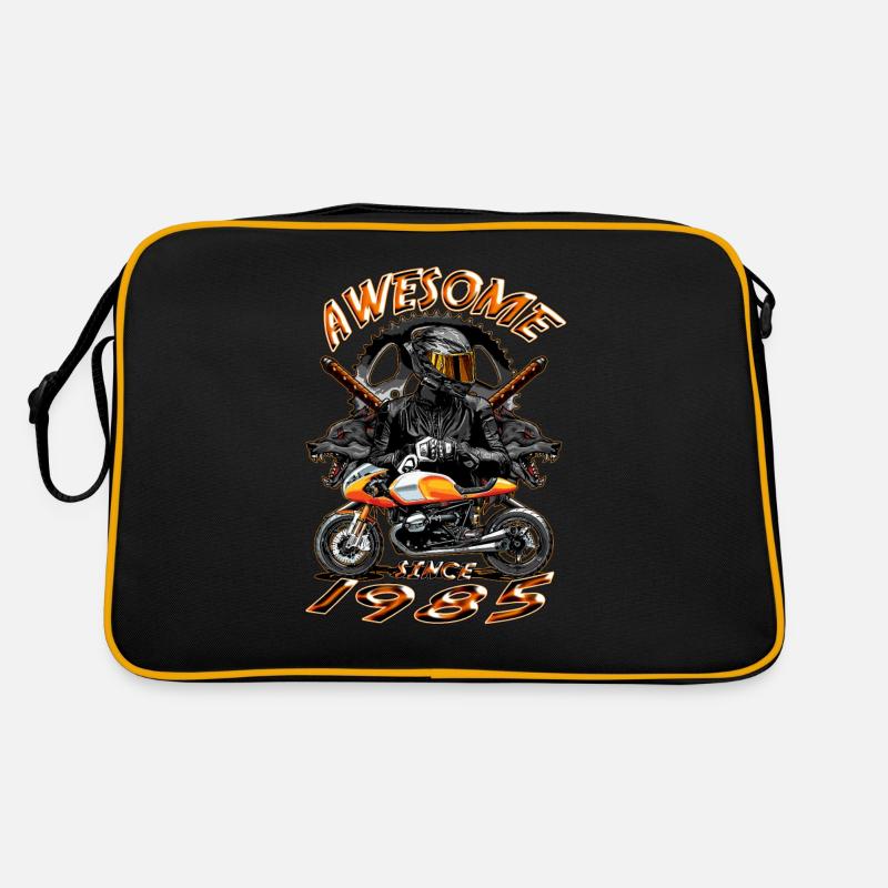 Awesome since 1985, Biker Geburtstag Retro Tasche