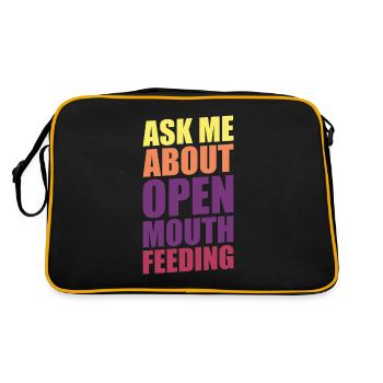 Whale Watcher Saying Whale Fans Humpback Whales - Retro Bag - black/gold - Back