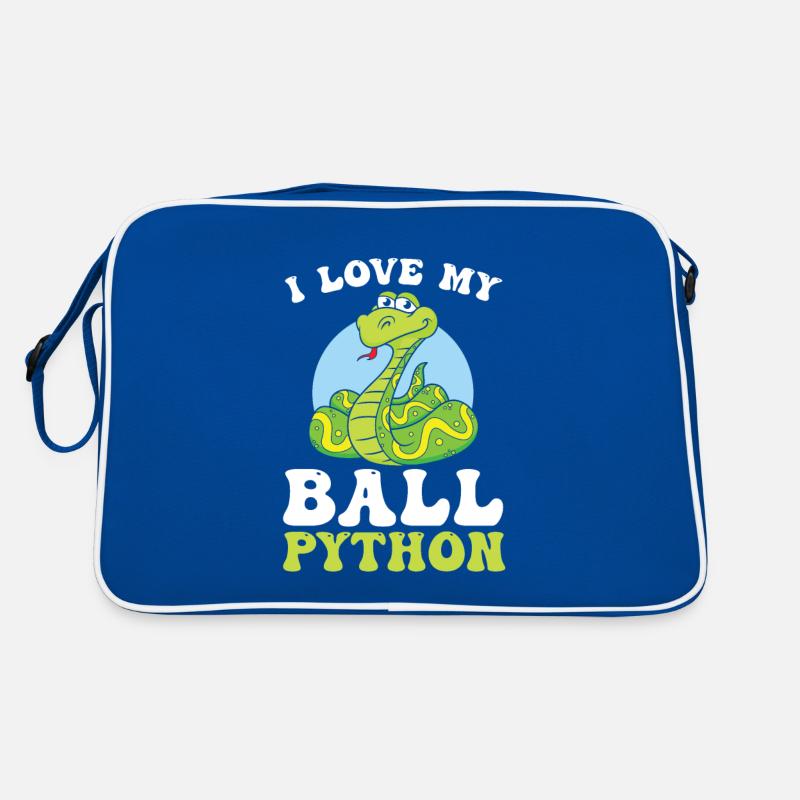 J’adore mon python boule pour tous les fans de serpents Sac Retro