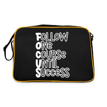 Suivre un cours jusqu’au succès - Sac Retro - noir/or - Dos