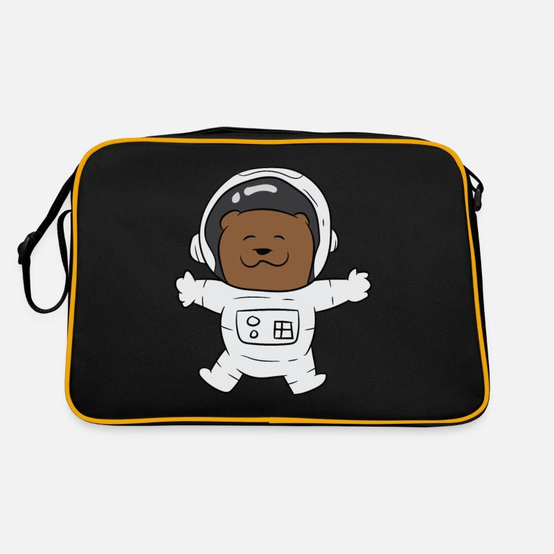 Cute Otter In Space Astronaut Otter Retro Bag