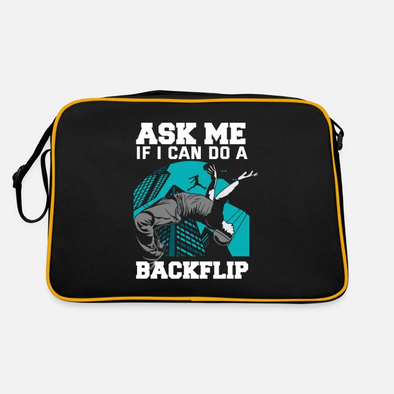 Lustiges Parkourläufer Freerunner Geschenk Retro Tasche