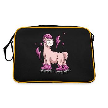 Inline Skating Inline Skating Gift - Retro Bag - black/gold - Back