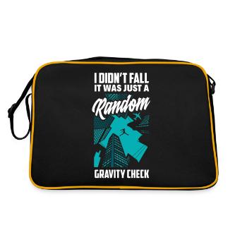Drôle de Parkour Runner Freerunner Cadeau - Sac Retro - noir/or - Dos