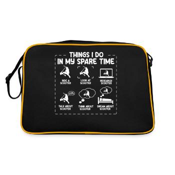 Scooter Scooter Scooter Cadeau - Sac Retro - noir/or - Dos