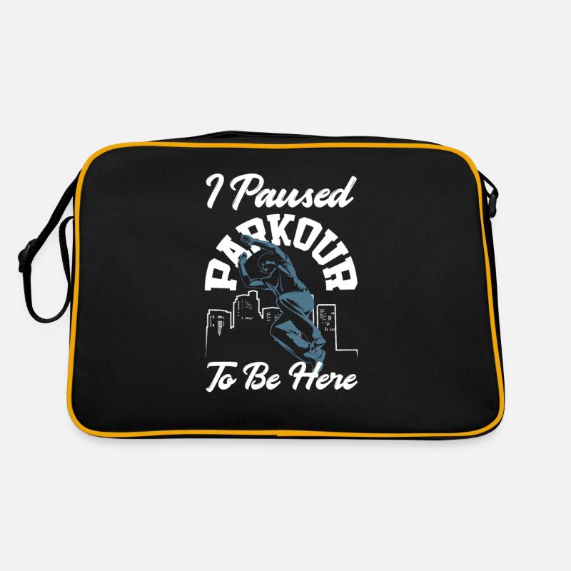 Lustiges Parkourläufer Freerunner Geschenk Retro Tasche