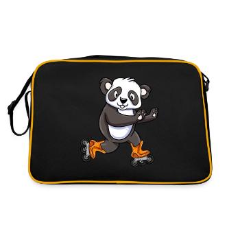 Inline Skating Inline Skating Gift - Retro Bag - black/gold - Back