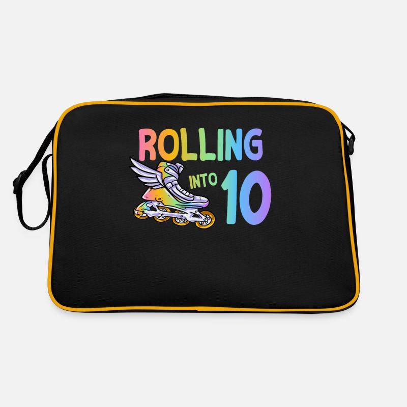 10th birthday inline skating Retro Bag