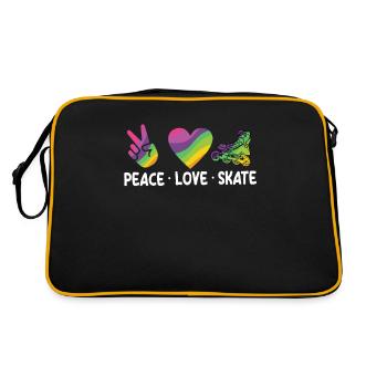 Inline Skating Inline Skating Gift - Retro Bag - black/gold - Back