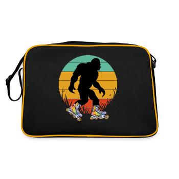 Inline Skating Inline Skating Gift - Retro Bag - black/gold - Back