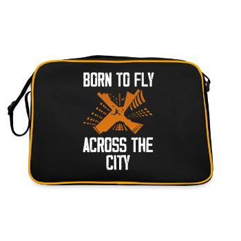 Drôle de Parkour Runner Freerunner Cadeau - Sac Retro - noir/or - Dos