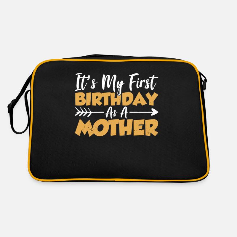 Es Ist Mein Erster Geburtstag Als Mutter Mama Mami Retro Tasche