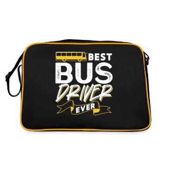 Best Bus Driver Ever Bus Driving Coach - Retro Bag - black/gold - Back