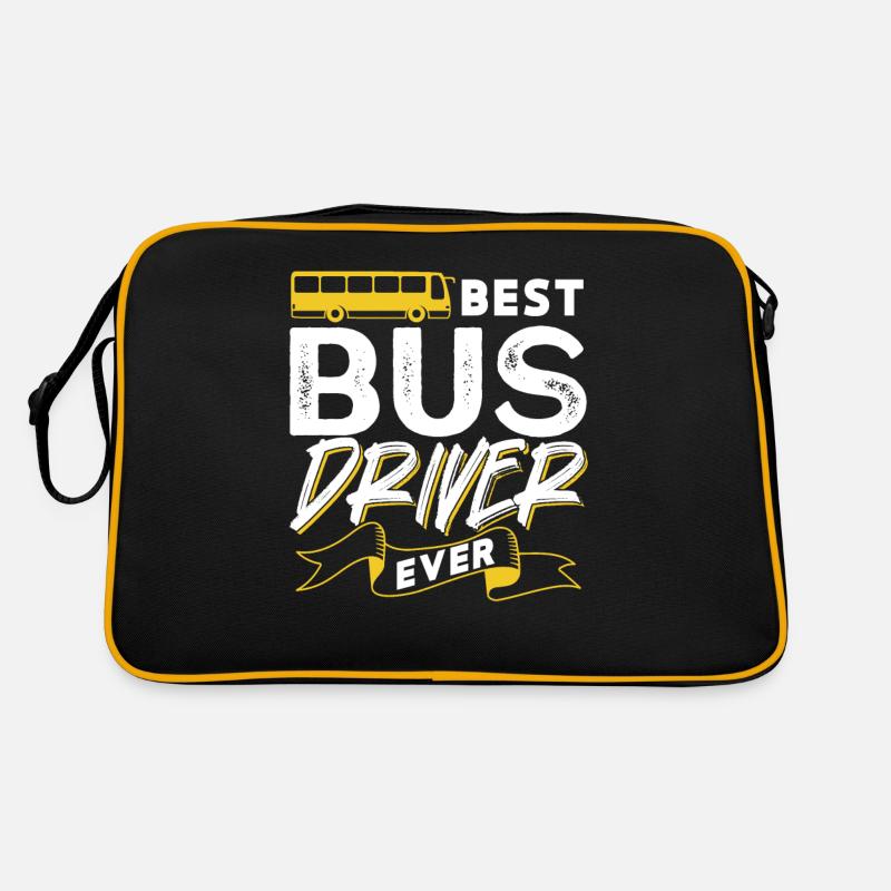 Best Bus Driver Ever Bus Driving Coach Retro Bag