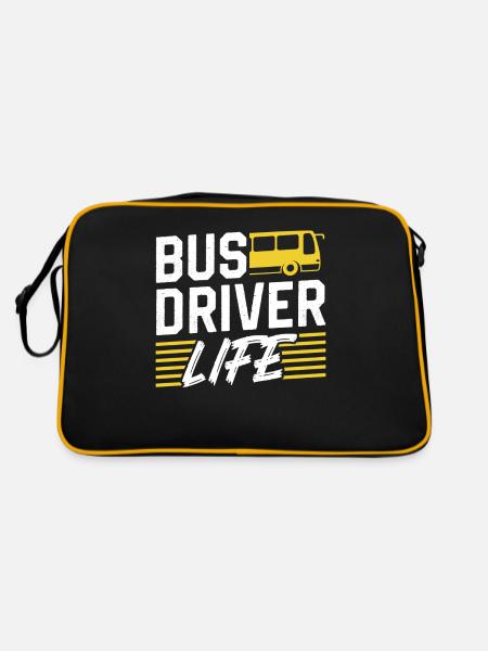Vie d’un chauffeur de bus Chauffeur d’autobus Chauffeur d’autobus - Sac Retro - noir/or - Dos