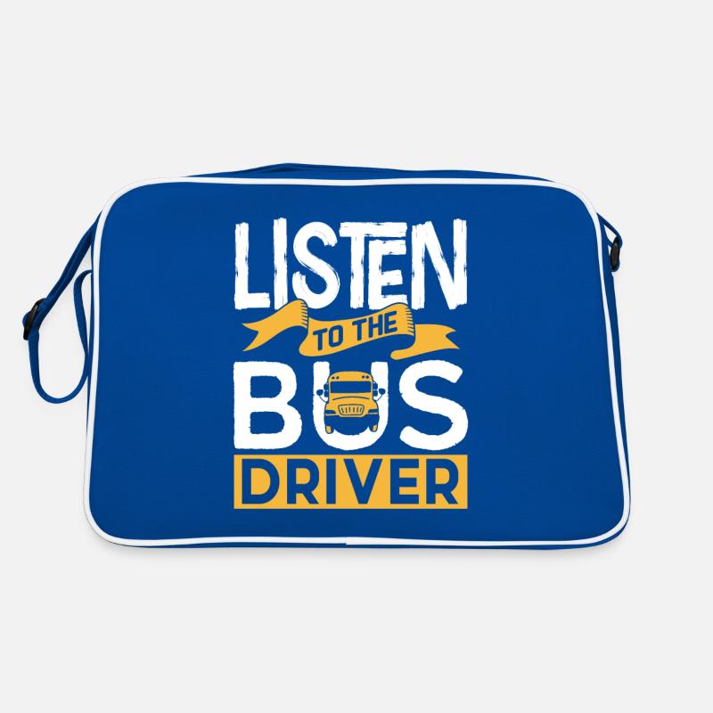 Écoutez le chauffeur de bus conduire l’autocar Sac Retro