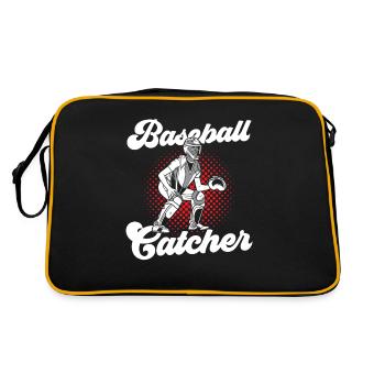 Baseball Catcher Baseball Catcher Hobby Player - Retro Bag - black/gold - Back
