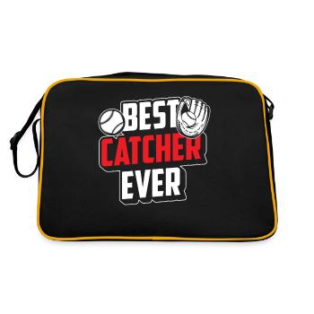 Best Catcher Ever Hobby Catcher Baseball - Retro Bag - black/gold - Back