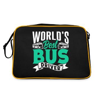 Le meilleur chauffeur de bus au monde Autocar - Sac Retro - noir/or - Dos