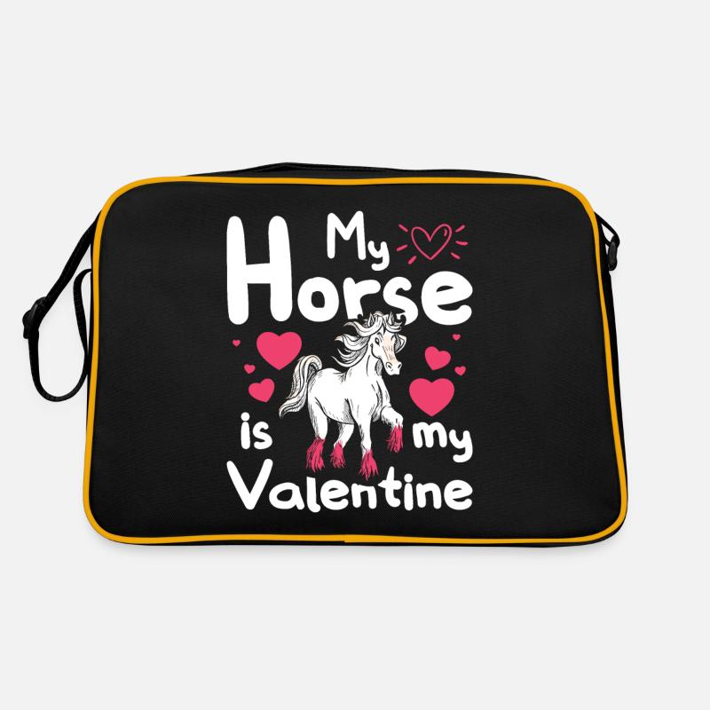Mon cheval est mon Valentin Sac Retro