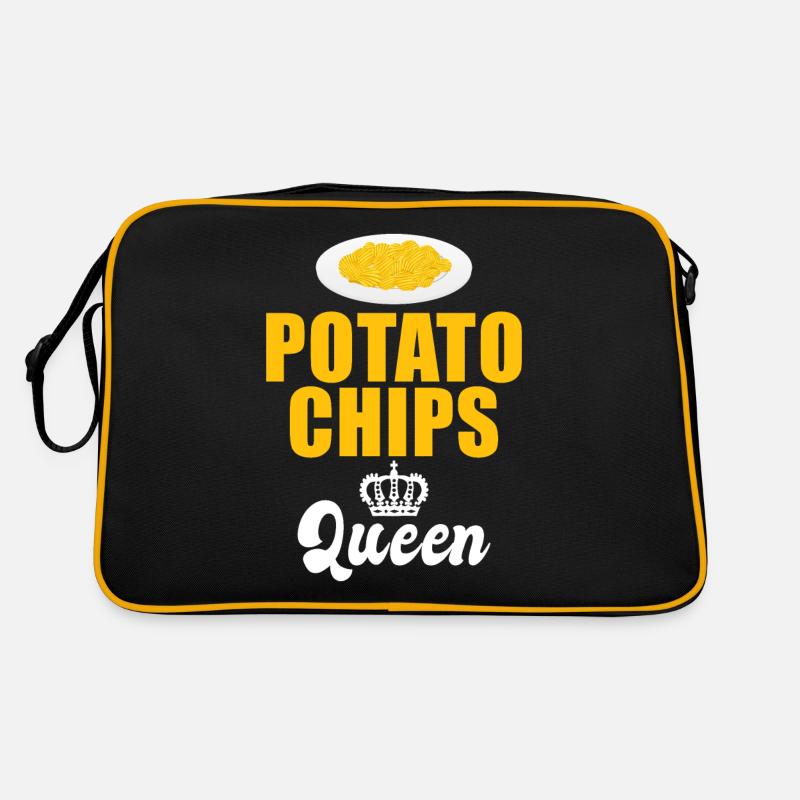 Kartoffelchips Geschenk Retro Tasche