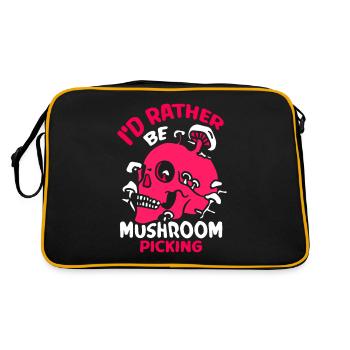 Je préfère cueillir des champignons Cueilleurs de champignons - Sac Retro - noir/or - Dos