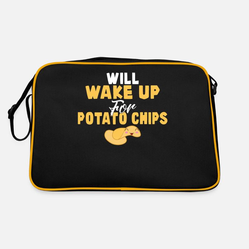 Kartoffelchips Geschenk Retro Tasche
