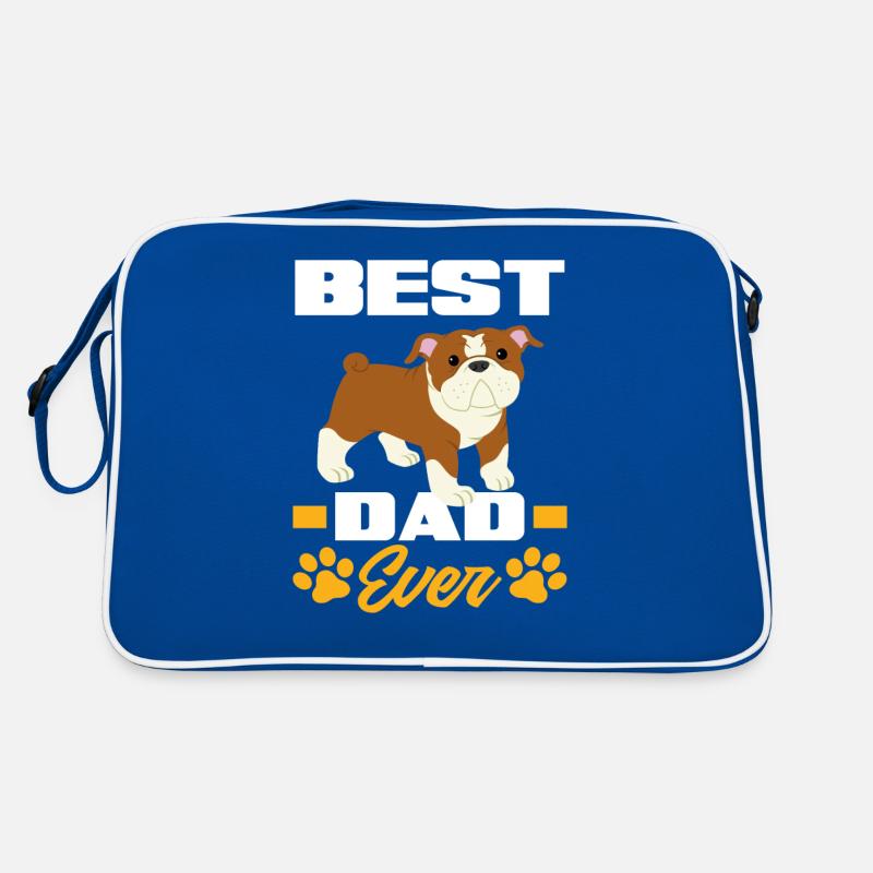 Best Bulldog Dad Retro Bag
