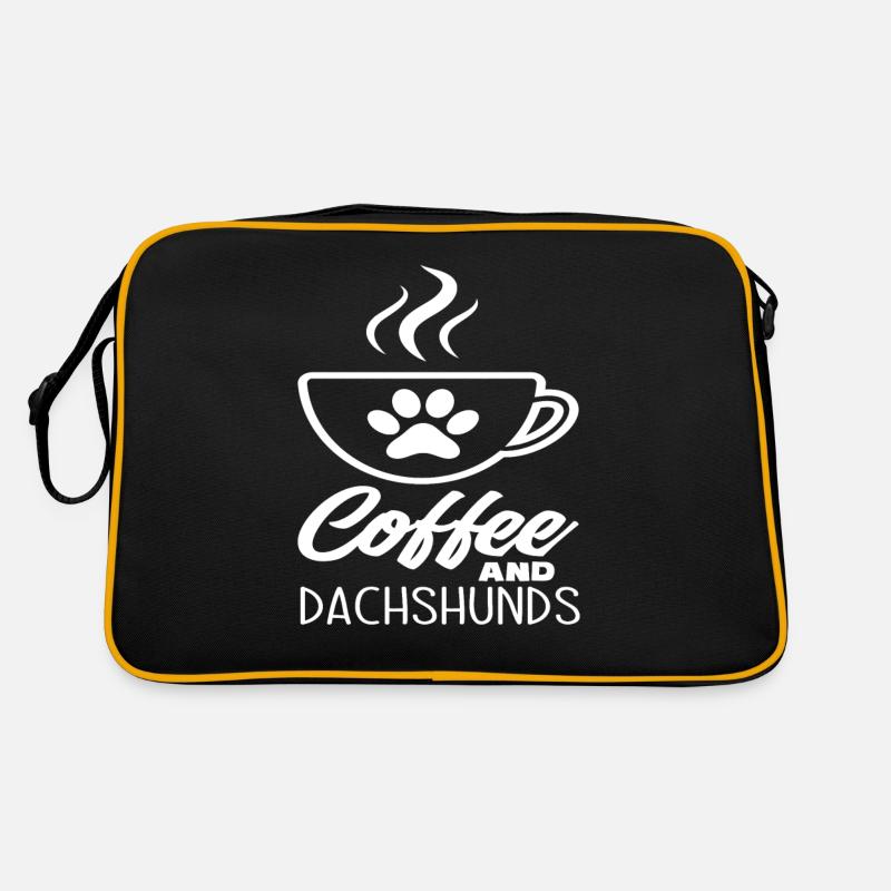 Dackel Kaffee Retro Tasche