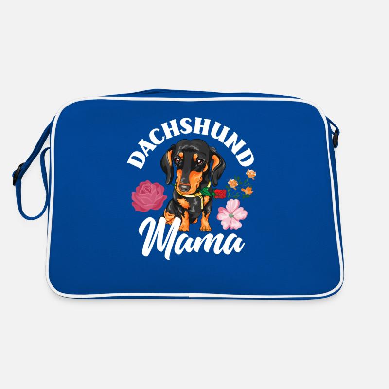Dackel Mama Retro Tasche
