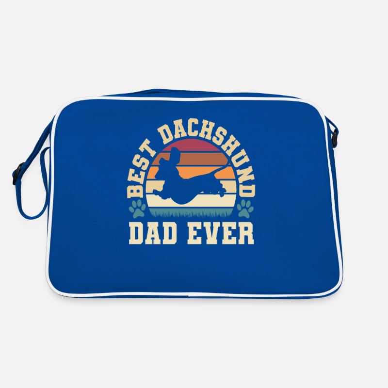Meilleur papa teckel Sac Retro