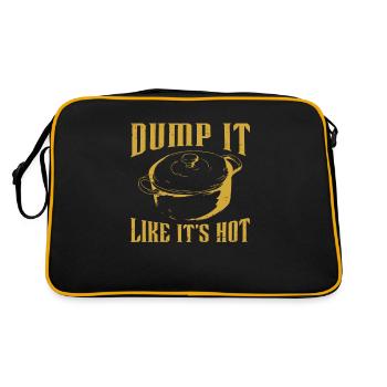 Dump It Rétro Vintage Gumbo Pot pour Cajun Food - Sac Retro - noir/or - Dos