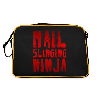 Mail Slinging Ninja 3 - Retro Bag - black/gold - Back