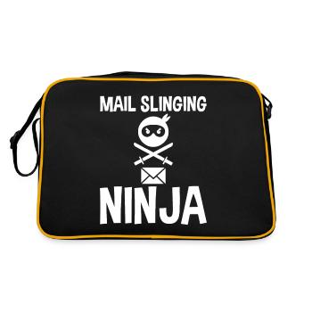 Mail Slinging Ninja 4 - Retro Bag - black/gold - Back