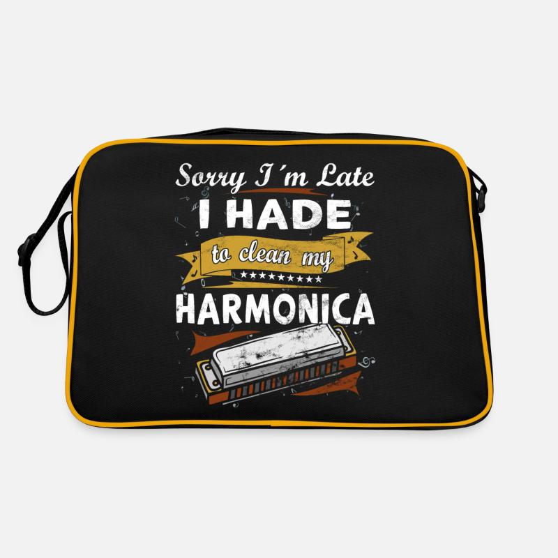 Drôle d’instrument d’harmonica vintage Sac Retro