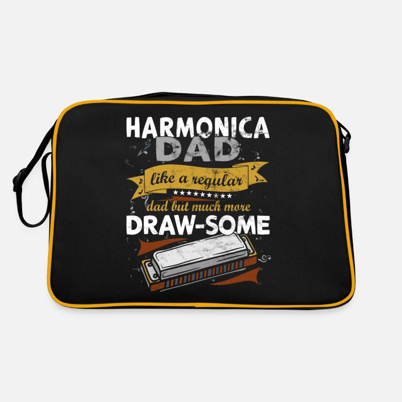 Drôle d’instrument d’harmonica vintage Sac Retro
