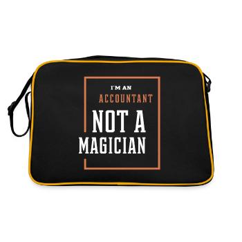 I'm An Accountant Not A Magician - Accountant Funn - Retro Bag - black/gold - Back