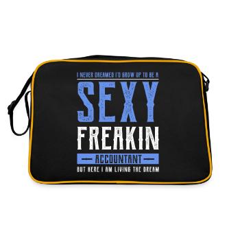 I Never Dreamed I'd Grow Up To Be A Sexy Freakin' - Retro Bag - black/gold - Back