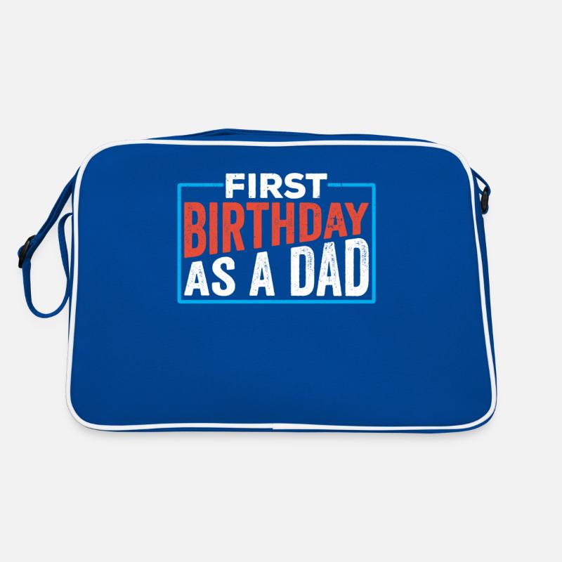 First birthday as daddy daddy dad party Retro Bag