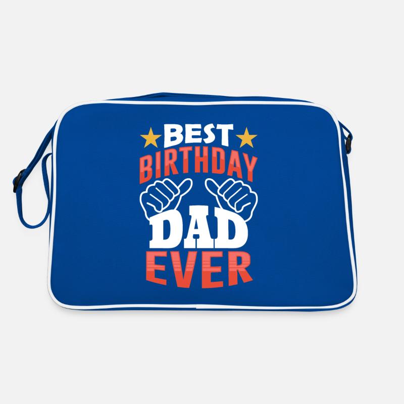 Bester Geburtstag Papa Party Vater Papi Retro Tasche
