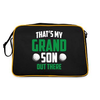 Voici mon petit-fils qui joue au golf - Sac Retro - noir/or - Dos