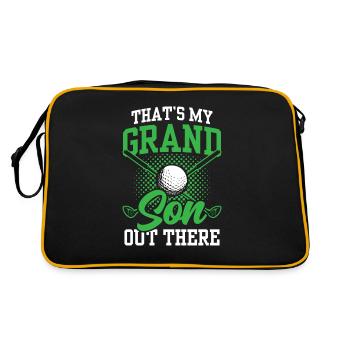 Voici mon petit-fils qui joue au golf - Sac Retro - noir/or - Dos
