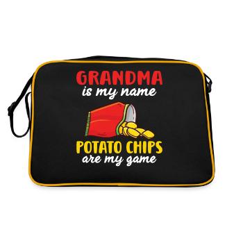 Potato Chips Gift - Retro Bag - black/gold - Back