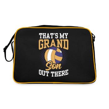 C’est mon petit-fils là-bas volleyball sport - Sac Retro - noir/or - Dos