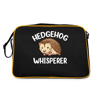 Hérisson Whisperer Dictons Pet Cute - Sac Retro - noir/or - Dos